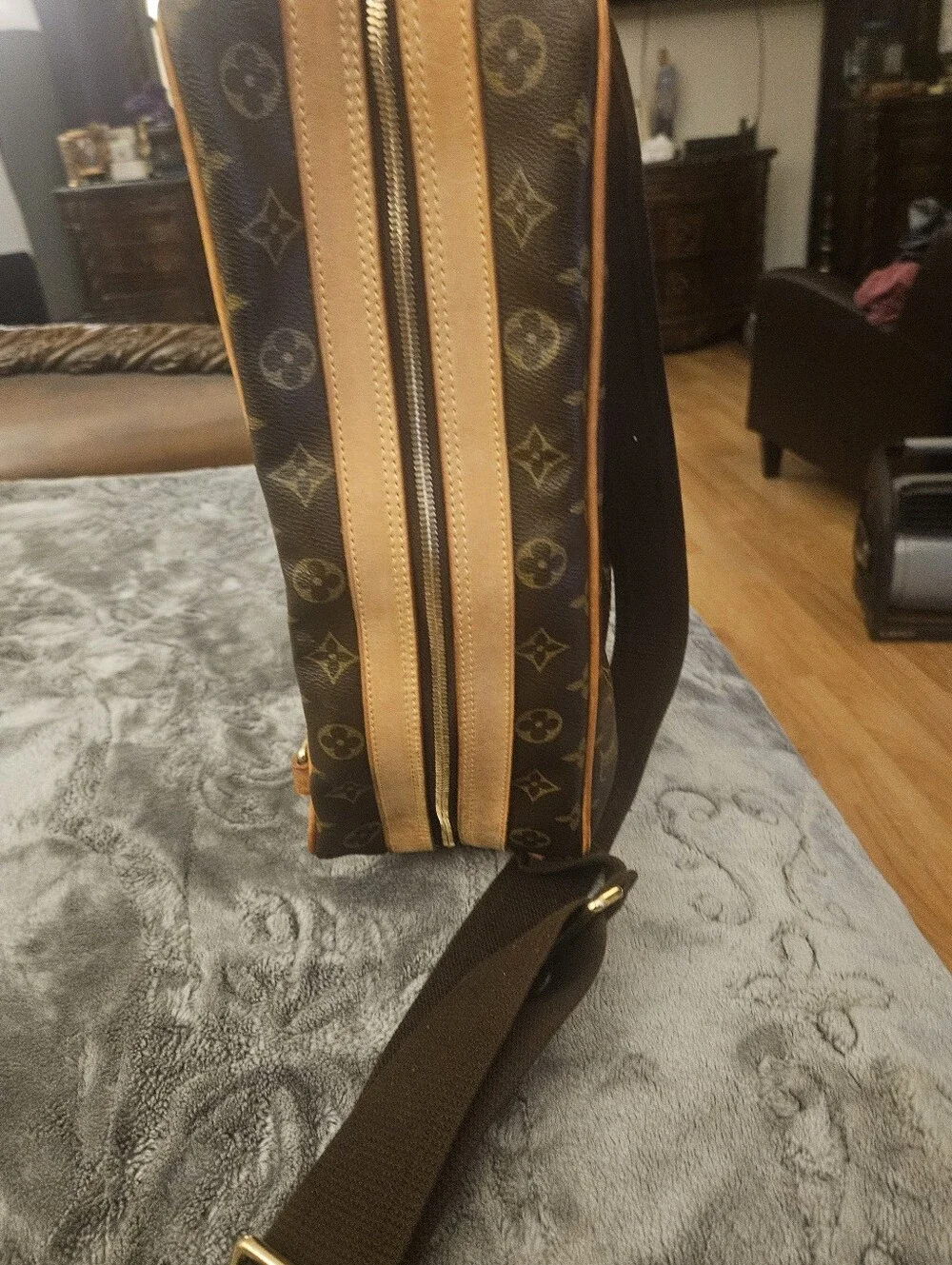 Louis Vuitton Brown Monogram Travel Shoulder Bag